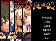 BUNNYBLACK タイトル画面